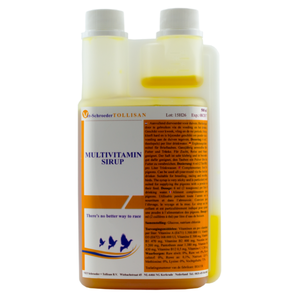 TOLLISAN MULTI-VITAMIN SIRUP 500 ML - Produtos para pombos - Vet-Schroeder + Tollisan