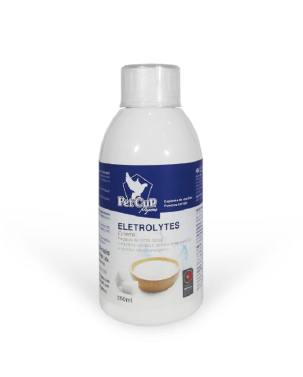 PETCUP ELETROLYTES 250 ML - Pet Cup - Tratamentos para Pombos