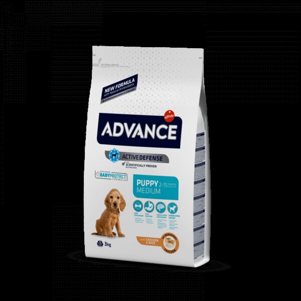 ADV DOG MEDIUM PUPPY FRANGO/ARROZ - Advance - Produtos para cão