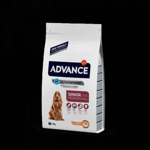 ADV DOG MEDIUM SENIOR FRANGO/ARROZ - Advance - Produtos para cão