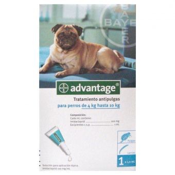 ADVANTAGE CAO 4 - 10 KG CX4 - Antiparasitários - Tratamentos para cão