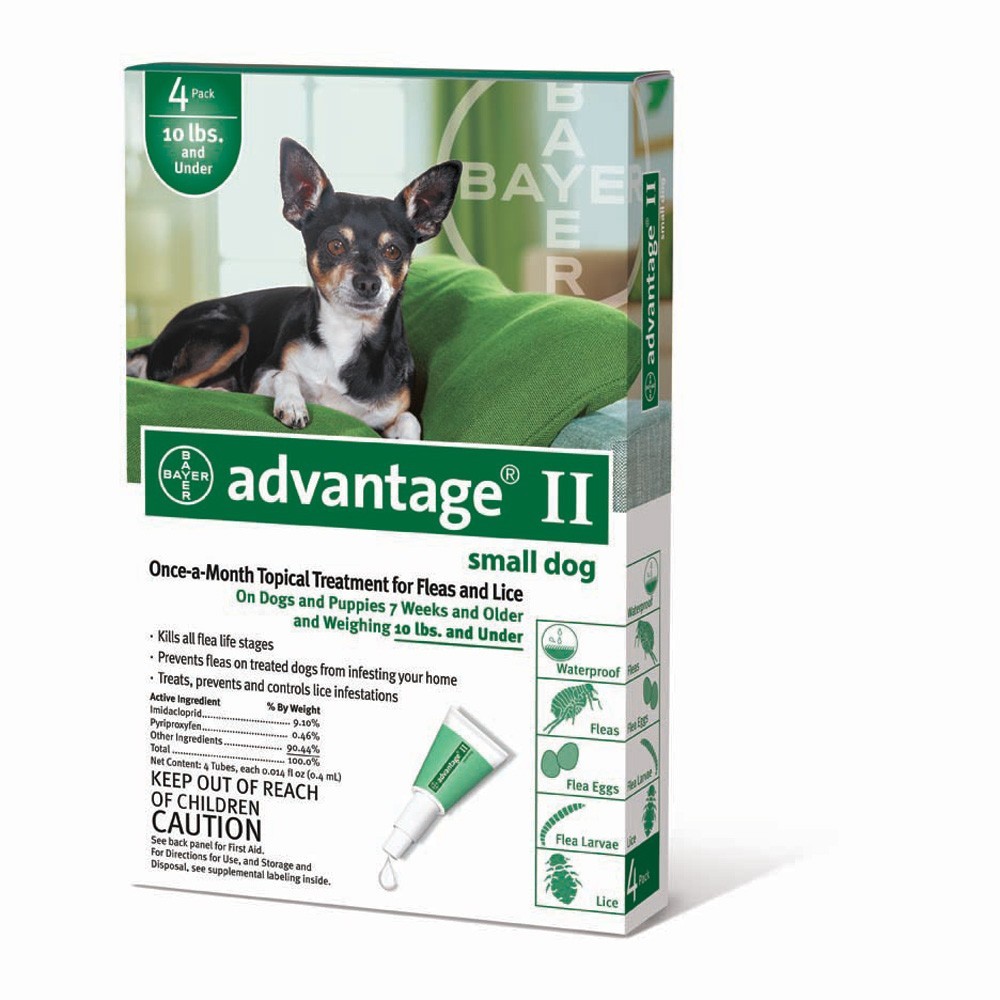 ADVANTAGE CAO ATE 4 KG CX4 ADVANTAGE CAO ATE 4 KG CX4 - Antiparasitários - Tratamentos para cão