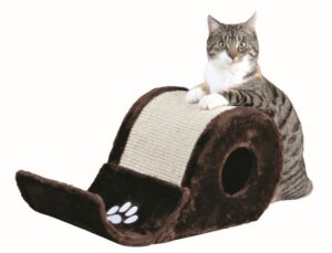 ARRANHADOR ONDA C/ NICHO (CASTANHO) ARRANHADOR ONDA C/ NICHO (CASTANHO) - Acessórios para gato - Produtos para gato