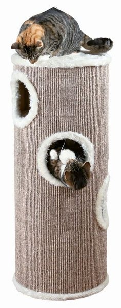 CAT TOWER EDOARDO 40 CM (CASTANHO/ CREME) - Acessórios para gato - Produtos para gato