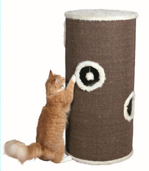 CAT TOWER VITUS EM SISAL 115 CM (CASTANHO/ CREME) - Acessórios para gato - Produtos para gato