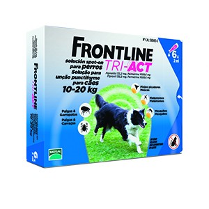 FRONTLINE TRI-ACT 10-20 KG CX3 - Antiparasitários - Tratamentos para cão