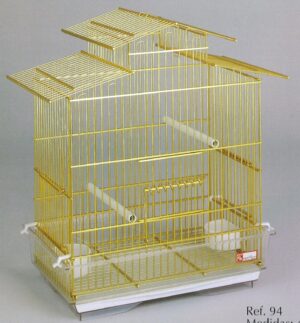 GAIOLA ALUMINIO 94 MALHA LARGA PRATA - Gaiolas de alumínio - Produtos para aves