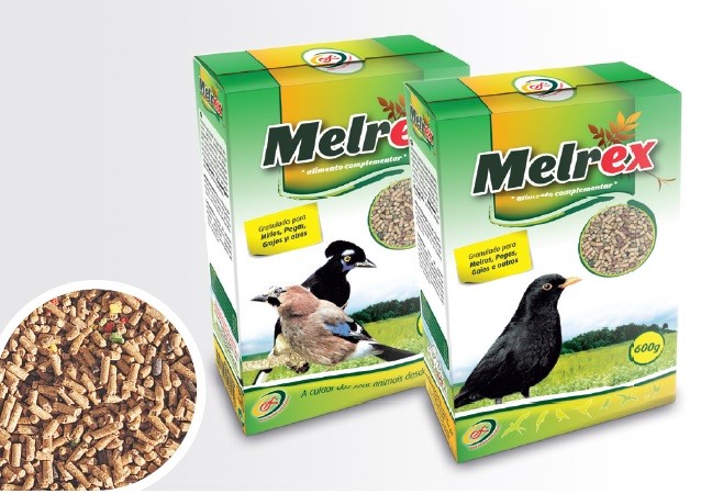 MELREX ALIMENTO P/ MELROS 600 GR MELREX ALIMENTO P/ MELROS 600 GR - Alimentação para aves - Varios