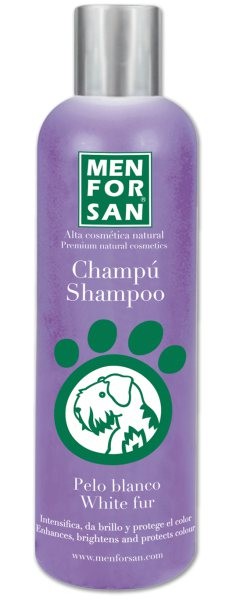 Men For San CHAMPO PELO BRANCO 300 ML - Champoo para cão - Produtos para cão