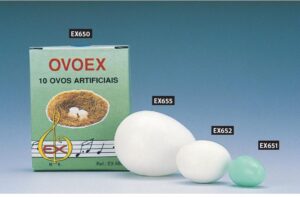 OVOEX - 10 OVOS ARTIFICIAIS P/CANARIO - Acessorios Varios - Produtos para aves