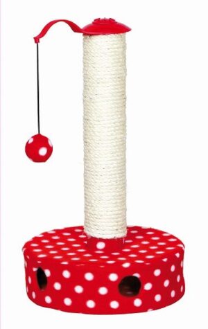 POSTE DE ARRANHAR E BRINCAR (VERMELHO) - Acessórios para gato - Produtos para gato