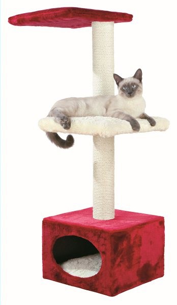 POSTE DE ARRANHAR ELENA (VERMELHO/BEGE) - 109 CM - Acessórios para gato - Produtos para gato