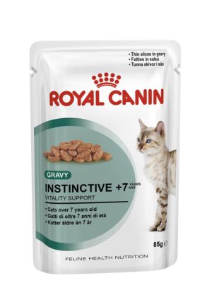 ROYAL CANIN INSTINCTIVE +7 (gravy) 85 GR ROYAL CANIN INSTINCTIVE +7 (gravy) 85 GR - Alimentação Humida para gatos - Royal Canin