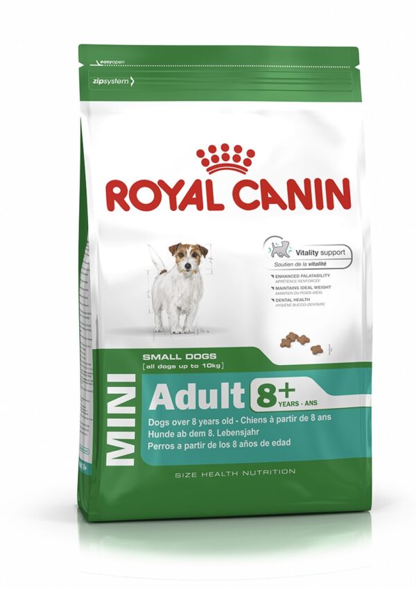 ROYAL CANIN MINI ADULT +8 8 KG - Alimentação para cães - Royal Canin