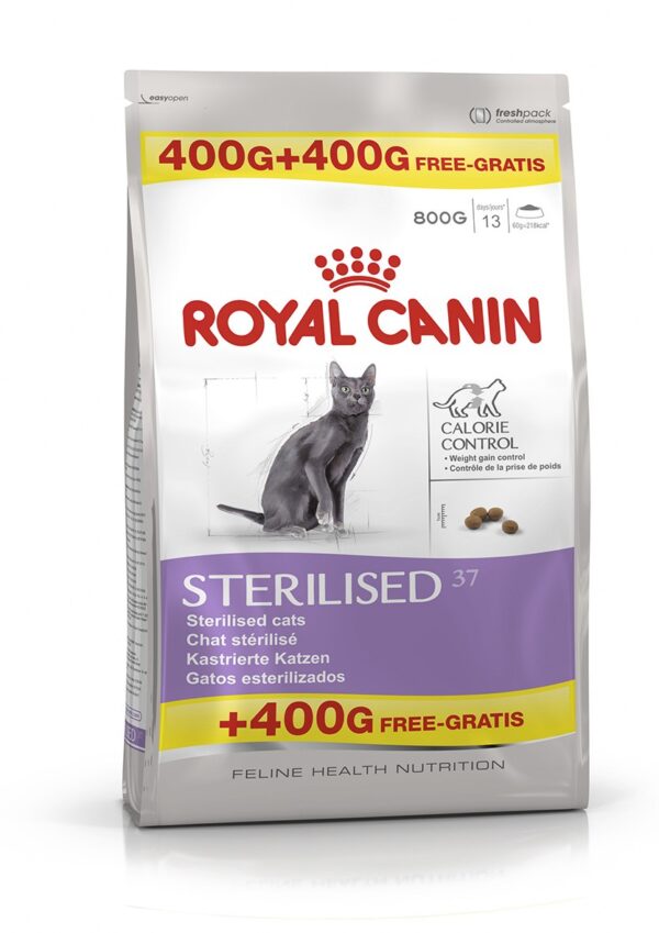 ROYAL CANIN STERILISED 400 + 400 GR - Alimentação para gatos - Royal Canin