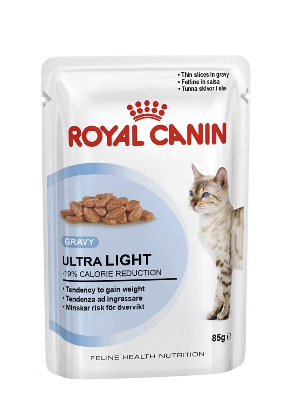 ROYAL CANIN ULTRA LIGHT (gravy) 85 GR - Alimentação Humida para gatos - Royal Canin