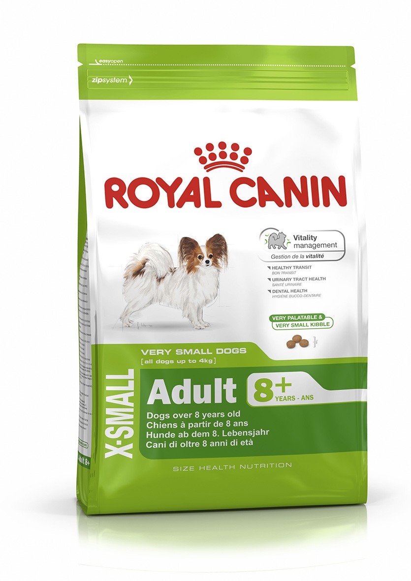 ROYAL CANIN X-SMALL ADULT +8 500 GR ROYAL CANIN X-SMALL ADULT +8 500 GR - Alimentação para cães - Royal Canin