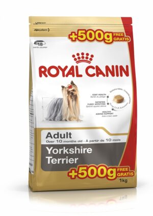 ROYAL CANIN YORKSHIRE TERRIER ADULT 500 + 500 GR ROYAL CANIN YORKSHIRE TERRIER ADULT 500 + 500 GR - Alimentação para cães - Royal Canin