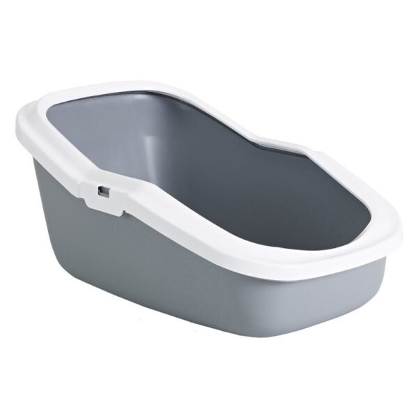 WC ABERTO ASEO BRANCO/CINZA - Acessórios para gato - WC para gato