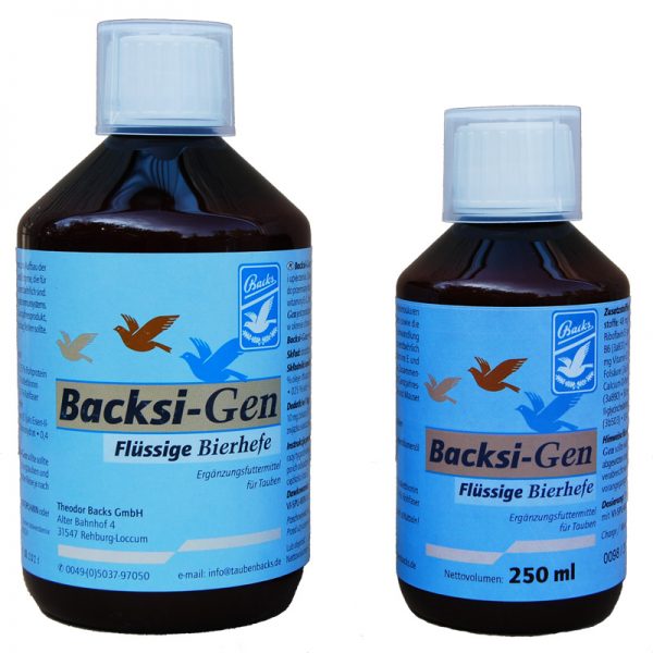 BACKS BACKSI-GEN 250 ML - Backs - Tratamentos para Pombos