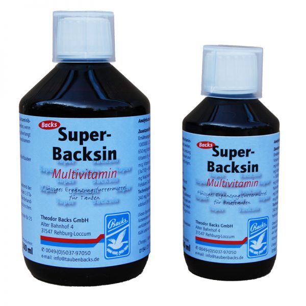 BACKS SUPER BACKSIN 500 ML - Backs - Tratamentos para Pombos