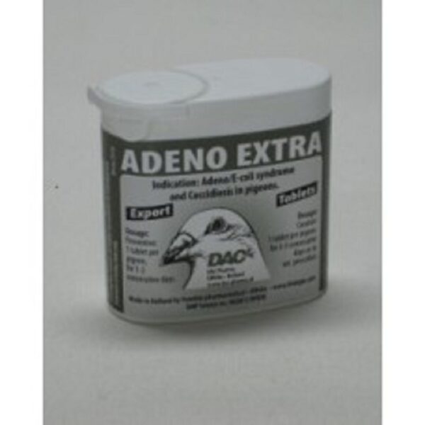 DAC ADENO EXTRA 50 COMP. - Dac Pharma - Tratamentos para Pombos