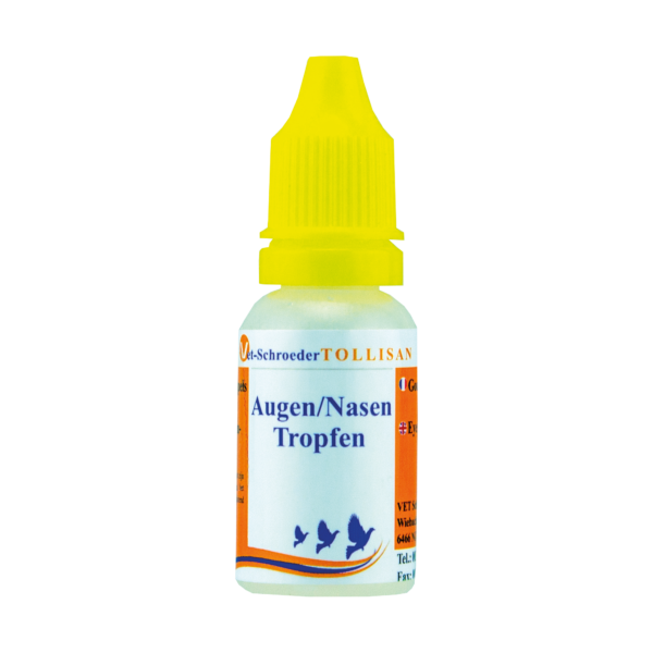 TOLLISAN GOTAS OLHOS/NARINAS 15 ML - Produtos para pombos - Vet-Schroeder + Tollisan