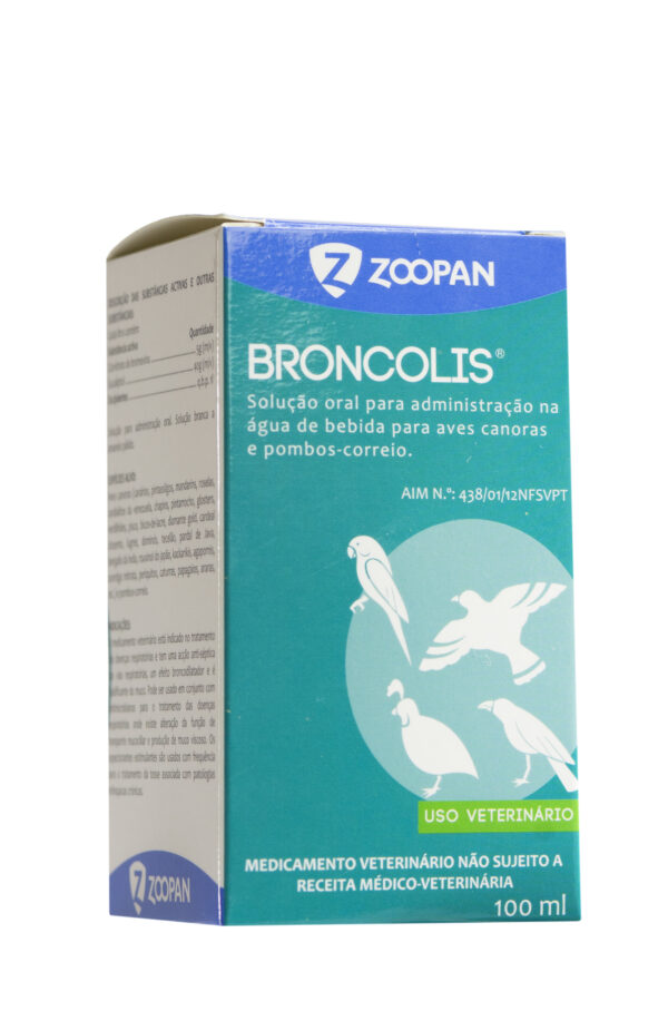 ZOO BRONCOLIS 100 ML - Produtos para pombos - Zoopan