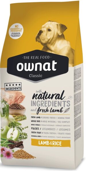 Ownat Classic Lamb & Rice - Alimentação para cães - Produtos para cão