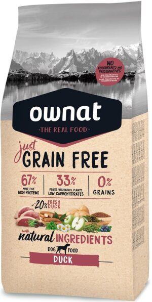 Ownat Just Grain Free Adult Duck - Alimentação para cães - Produtos para cão