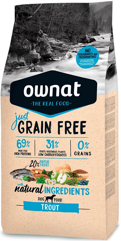 Ownat Just Grain Free Adult Trout - Alimentação para cães - Produtos para cão